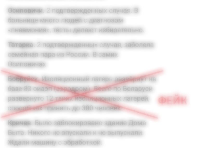 Коронавирус. Ситуация в Беларуси