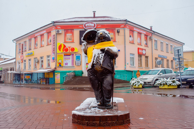 Статуя Бобра на площади у центрального рынка начала раздавать wi-fi
