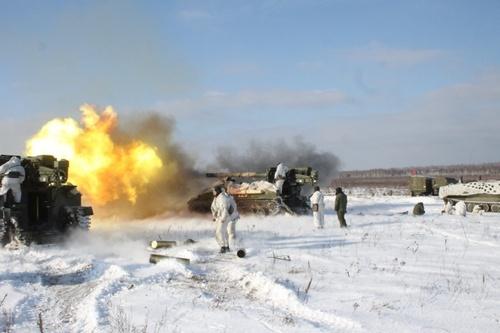 Расчеты резервистов успешно выполнили задачи по артиллерийской стрельбе на полигоне «Осиповичский»