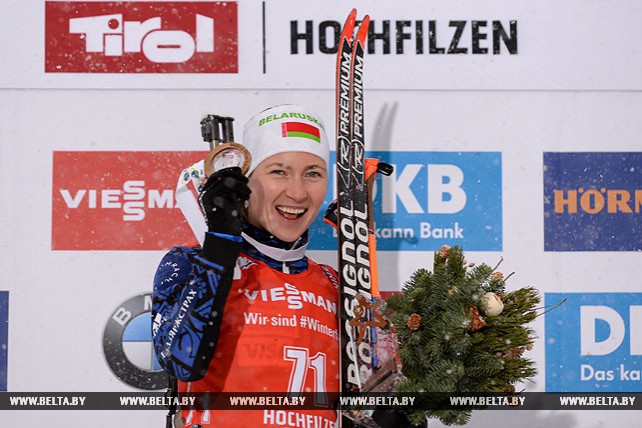 Дарья Домрачева победила в спринте на этапе КМ в Финляндии