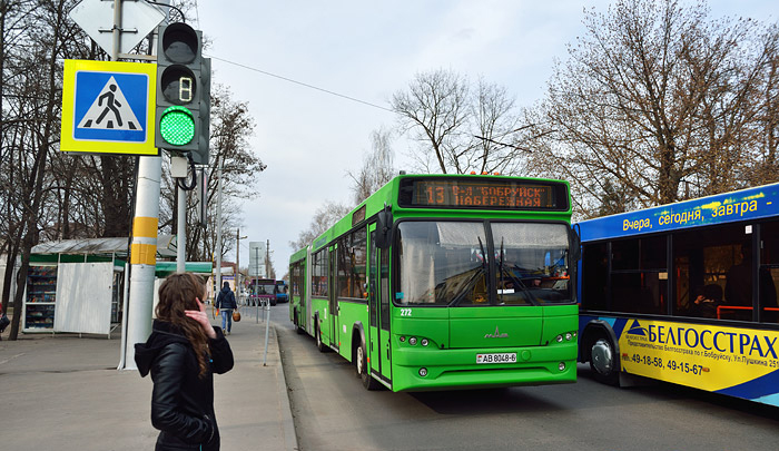 С 9 по 16 апреля в Бобруйске продлен маршрут движения городских автобусов 13а и 13в