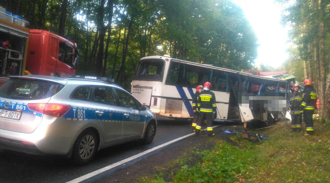 Школьный автобус разбился в Польше
