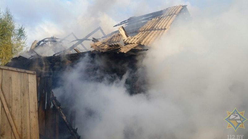 На пожаре в Рогачевском районе погиб 3-х летний ребенок