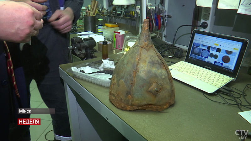 Найденный в Бобруйске древний шлем мог принадлежать князю Изяславу Полоцкому