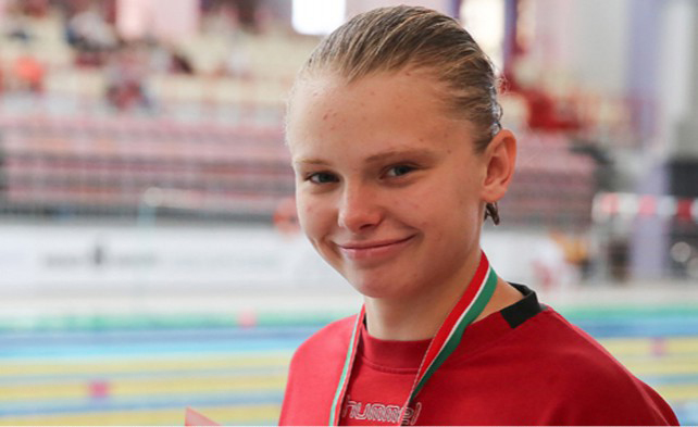 Анастасия Васкевич установила национальный рекорд по плаванию баттерфляем