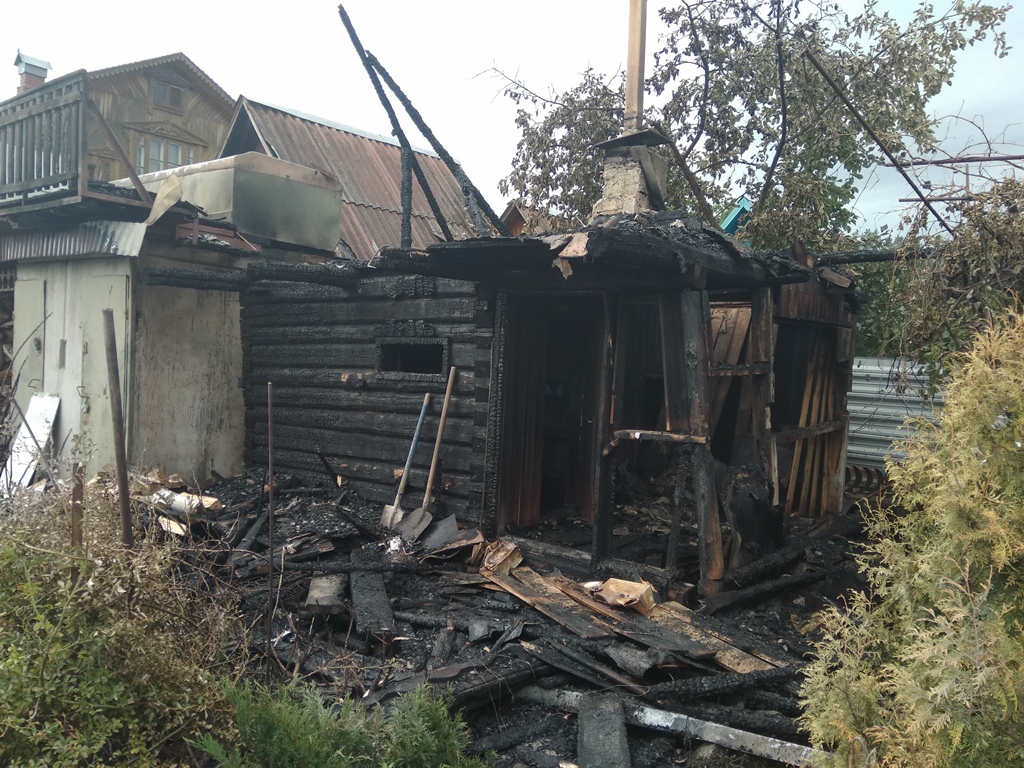 Пожар в садовом товариществе Бобруйского района