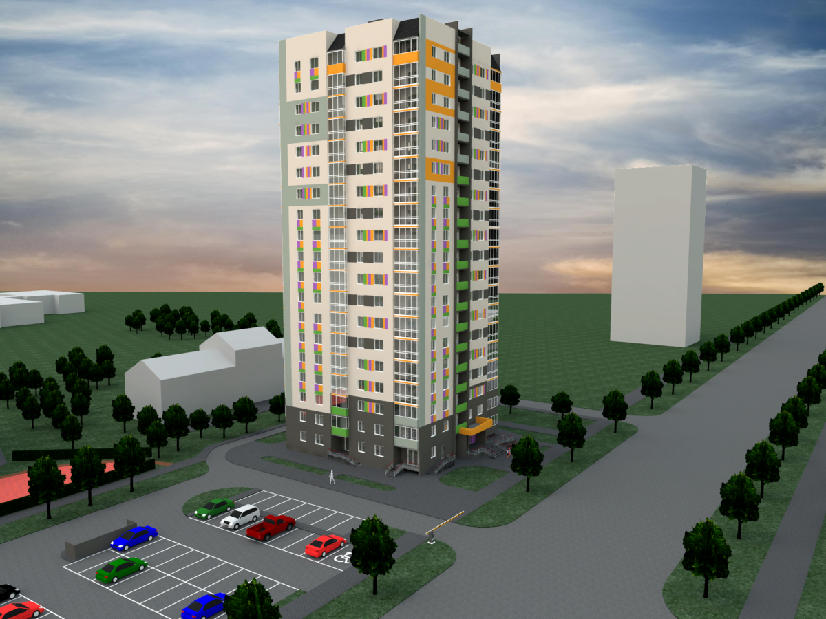 Строительство бобруйского  небоскреба близится к завершению. Покупайте квартиры в белорусских рублях без привязки к доллару!*