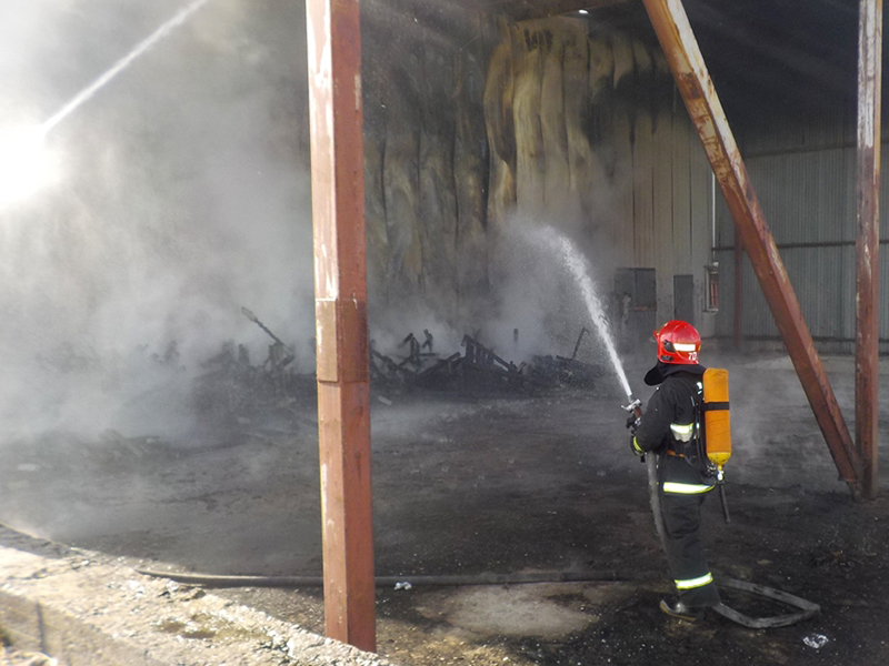 На зерноскладе в поселке Ленина Бобруйского района случился пожар