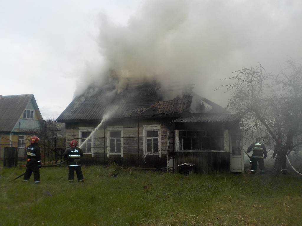 В Бобруйском районе произошел пожар в дачном доме