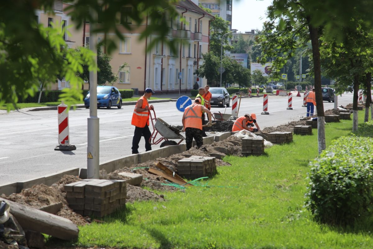 В Бобруйске проводится ремонт улицы Минской. Узнали, зачем