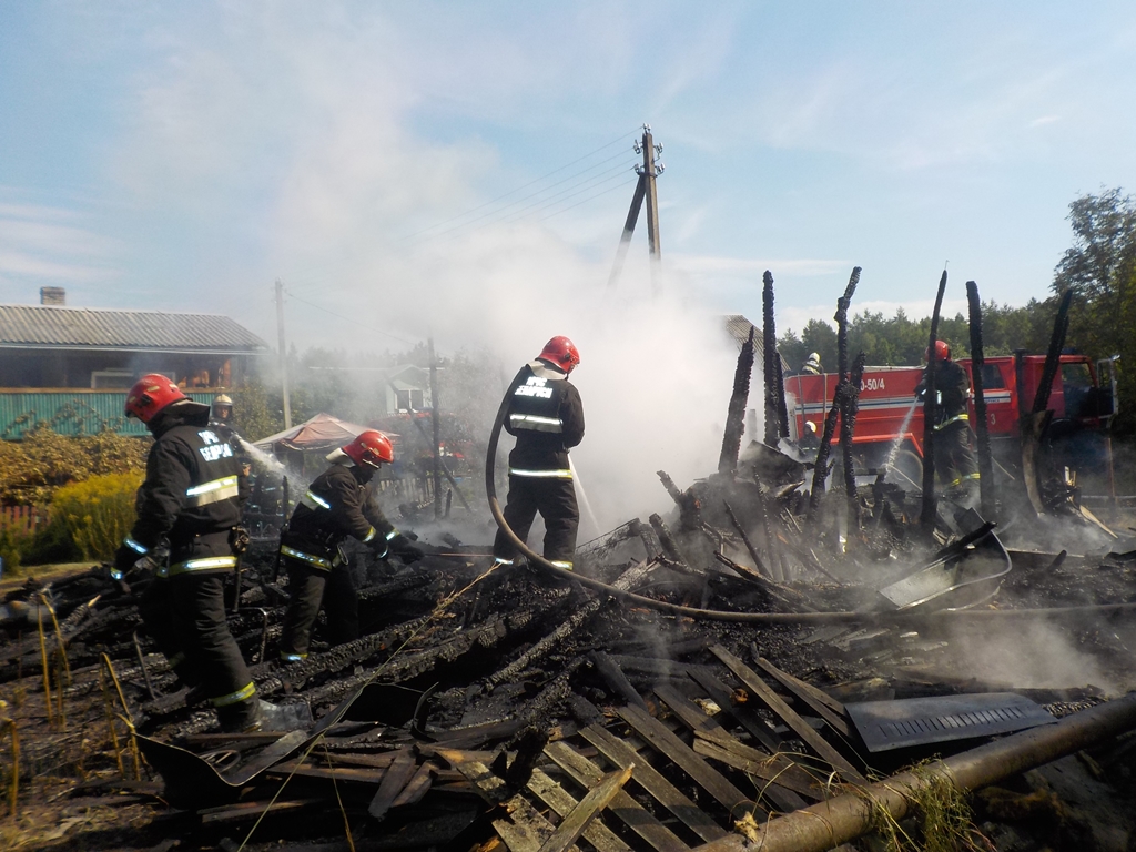 В Бобруйском районе сгорел дачный дом. Виновником ЧП, вероятно, стал старый холодильник