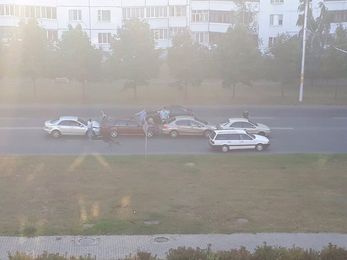 Подробности ДТП в Бобруйске с 4 автомобилями