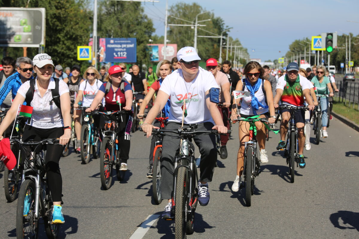 В Бобруйске прошел велопробег «За Беларусь!»