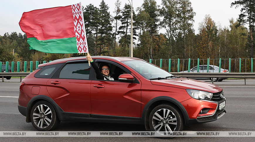 10 октября по всей стране прошел очередной автопробег «За единую Беларусь!»