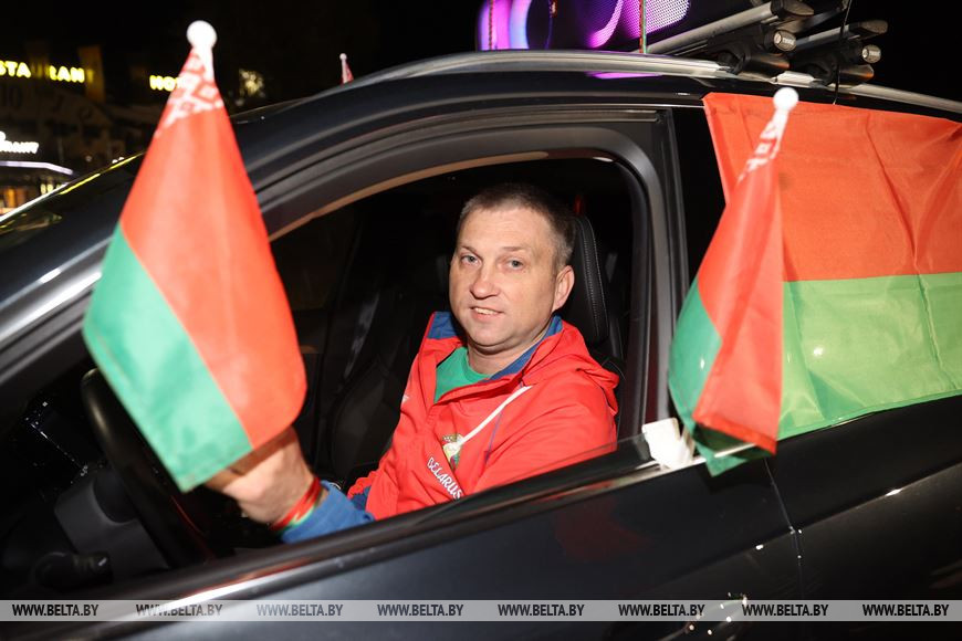 Республиканский автопробег «За единую Беларусь!» стартовал от границы с Российской Федерацией