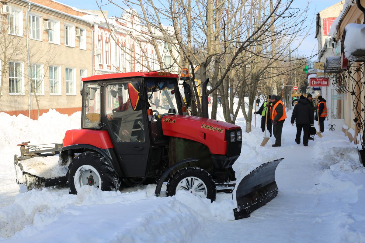 Об уборке снега на городских улицах 21 февраля