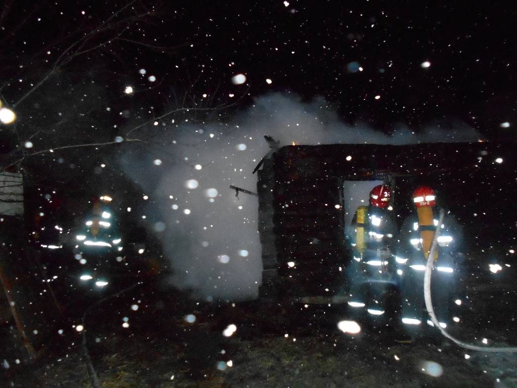 От пожара сгорел дом в Сычково