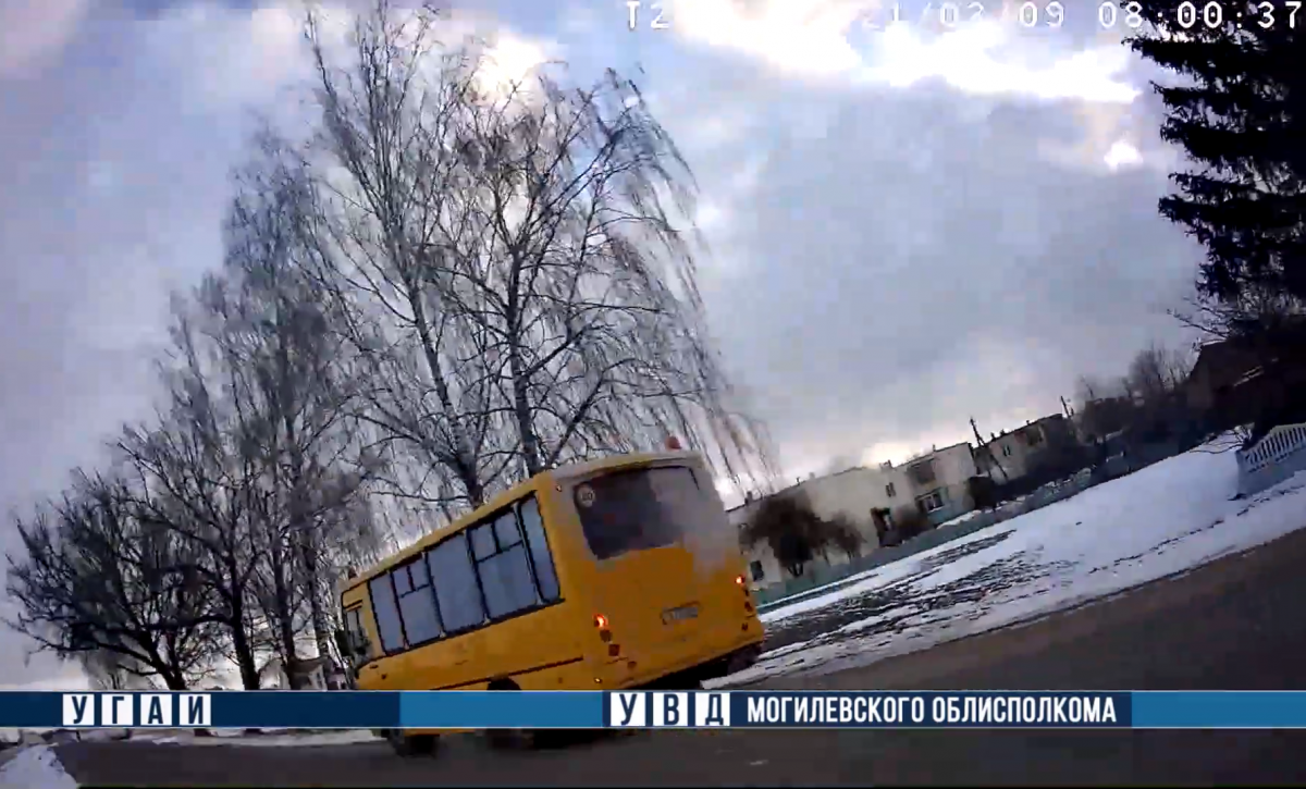 В Бобруйском районе ГАИ задержан пьяный водитель школьного автобуса