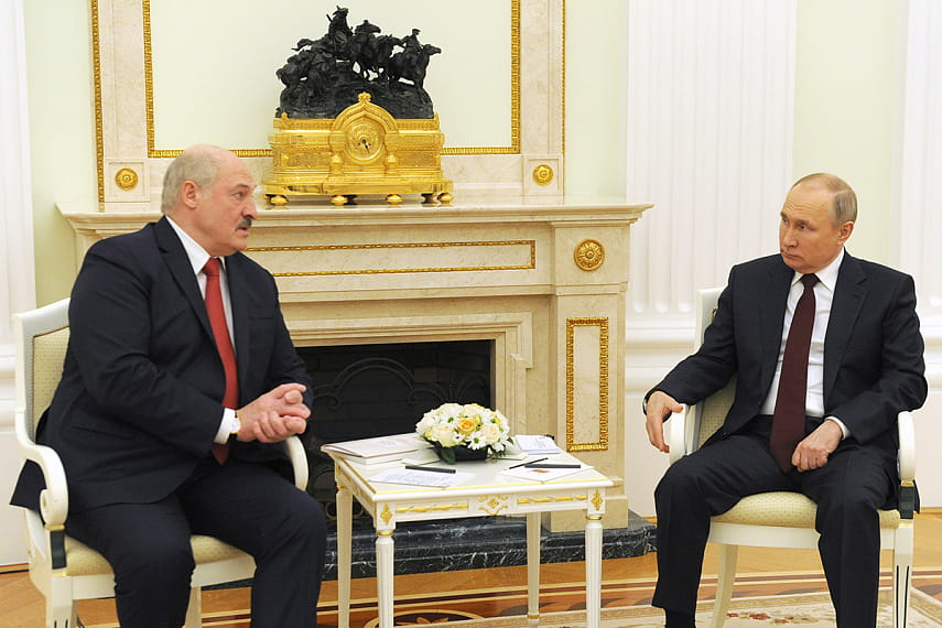 В Кремле прошла встреча президентов Беларуси и России. Переговоры продолжались почти четыре часа