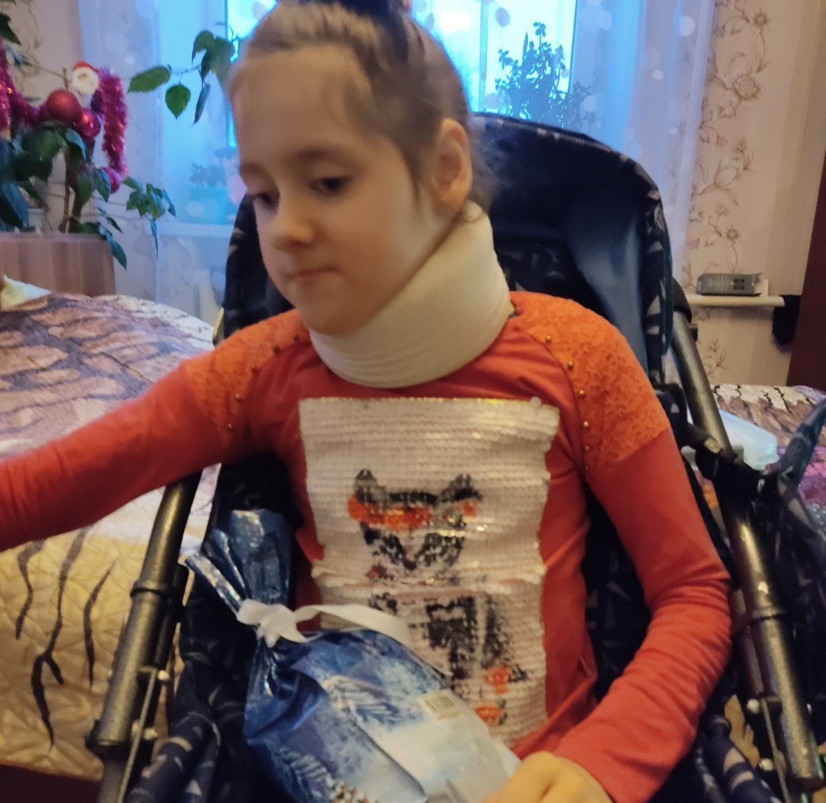 11-летней Алене Заводской очень нужна помощь. Необходима специализированная коляска