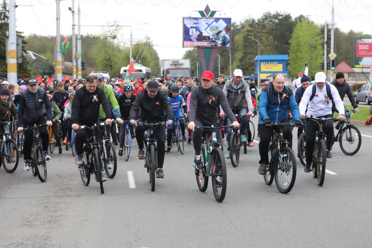«Навстречу Победе!» В Бобруйске состоялся массовый велопробег