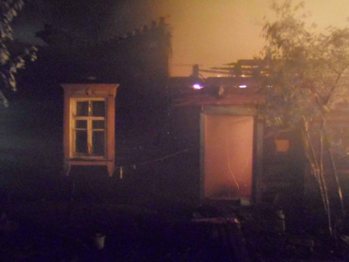 В Гончаровке ночью горел дом