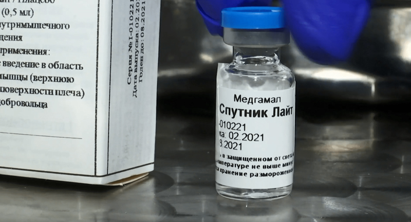 В Беларуси зарегистрирована однодозовая вакцина «Спутник Лайт»
