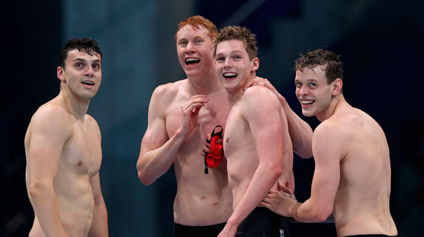 Британские пловцы выиграли эстафету 4х200 м вольным стилем на Олимпиаде в Токио