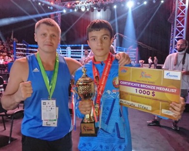Бобруйский спортсмен Витас Гарцуев – бронзовый призер юниорского чемпионата Европы по боксу