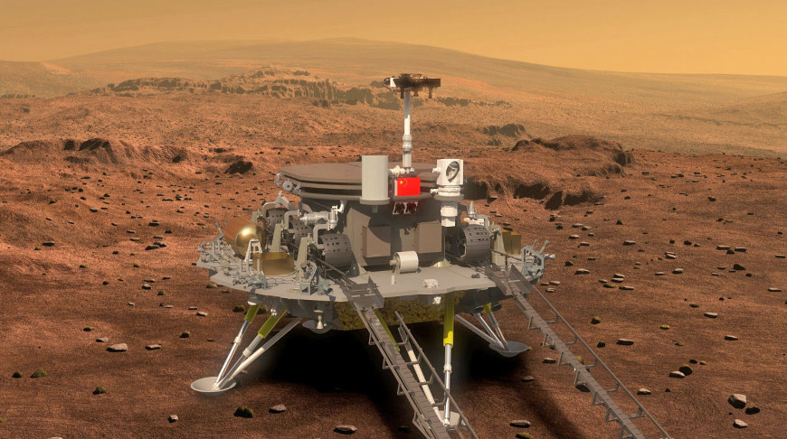 Китайский марсоход за три месяца проехал по поверхности Марса почти 900 метров