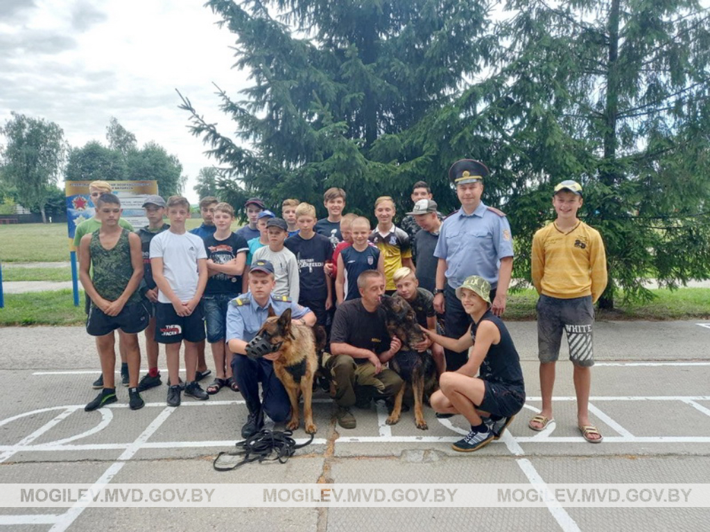 Правоохранители провели патриотическую акцию в лагере «Родина» Бобруйского района