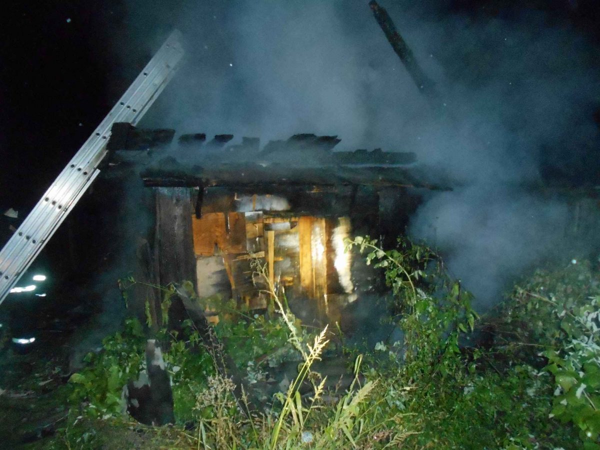 В Слободке горела баня