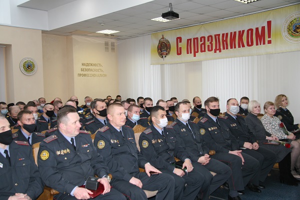 Торжественное мероприятие прошло в Бобруйском отделе Департамента охраны