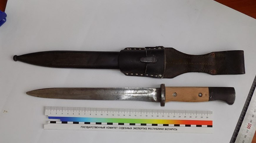 Штык-нож к немецкой винтовке обнаружили у жителя Осиповичского района