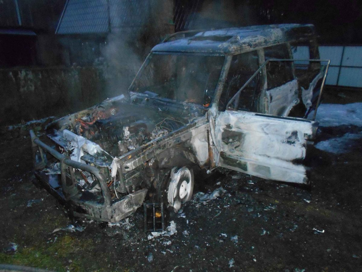 В деревне Боровая сгорел легковой автомобиль