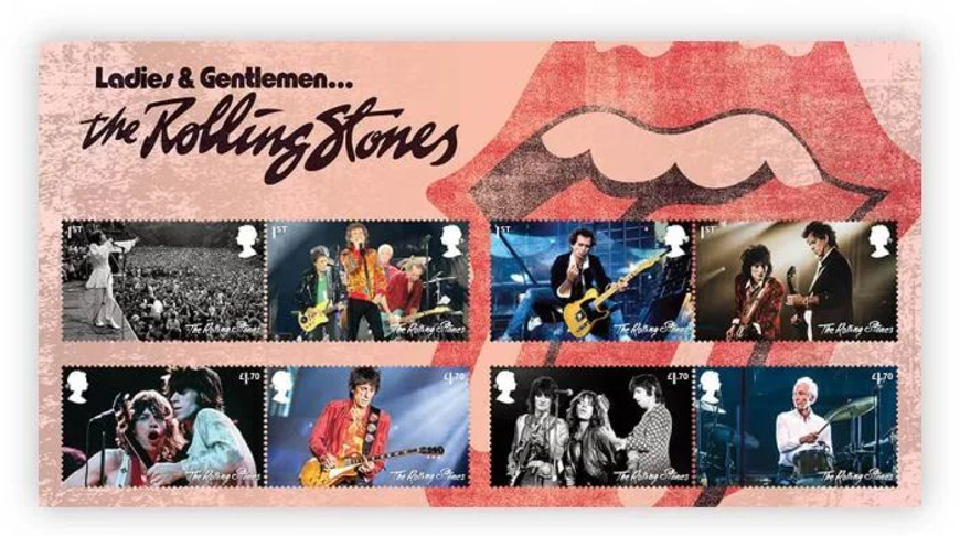 Марки посвященные группе The Rolling Stones, выпустит Королевская почта Великобритании