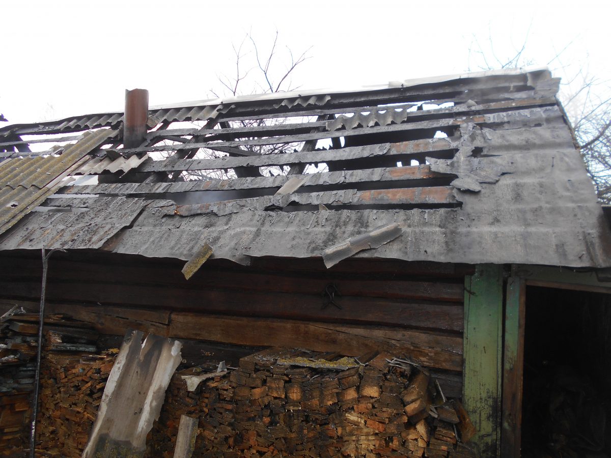 В деревне Воротынь Бобруйского района горел сарай