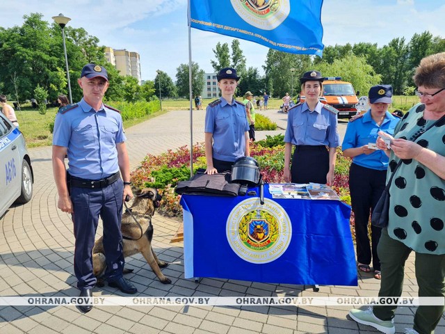 Cотрудниками Бобруйского отдела охраны принято участие в торжественных мероприятиях Бобруйска