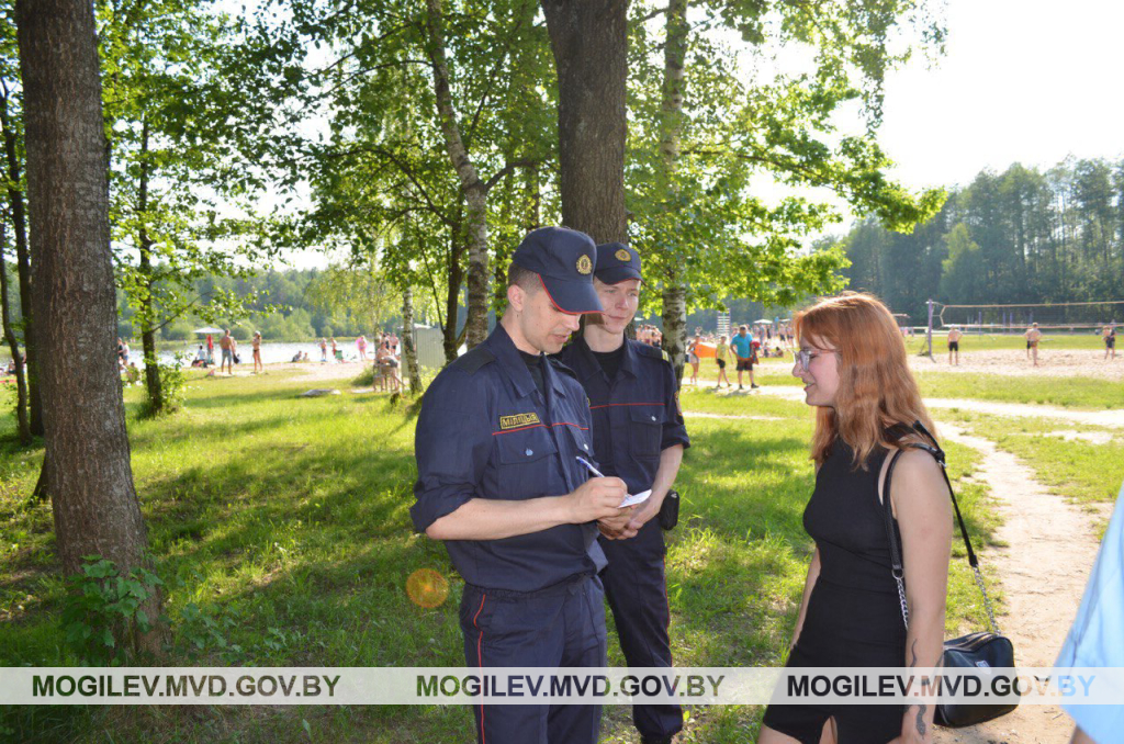 Правоохранители Бобруйска провели рейды в местах массового отдыха граждан