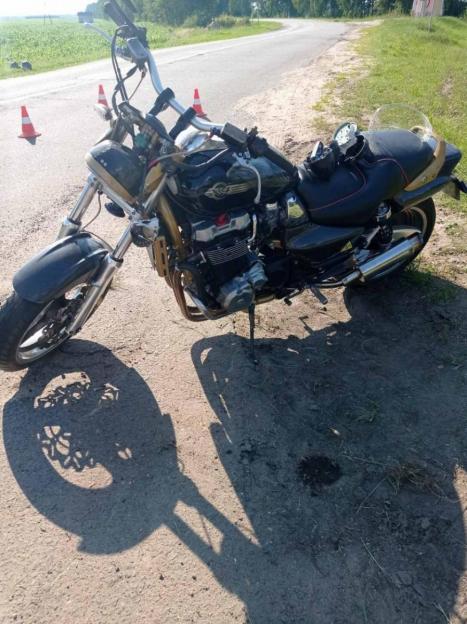 Житель Кличева купил мотоцикл и в первую же поездку попал в аварию