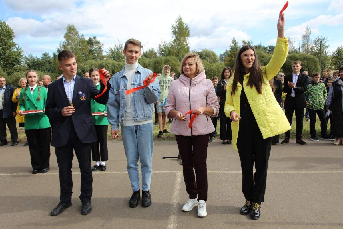 Открытие спортивной площадки «На все 100»