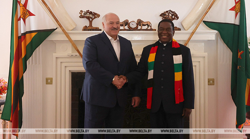 Лукашенко подарил Президенту Зимбабве трактор, а тот ему — льва