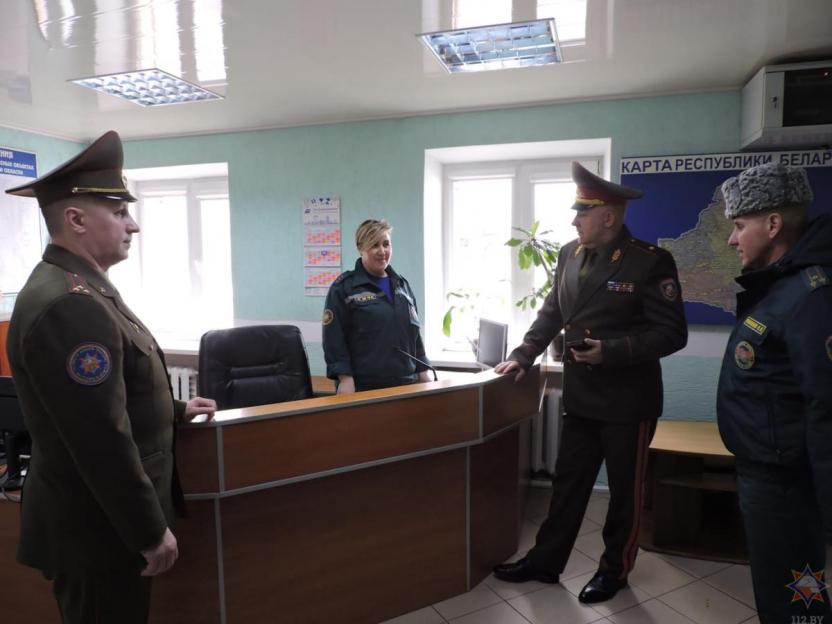 Первый заместитель министра по чрезвычайным ситуациям Александр Худолеев с рабочим визитом посетил Могилевскую область