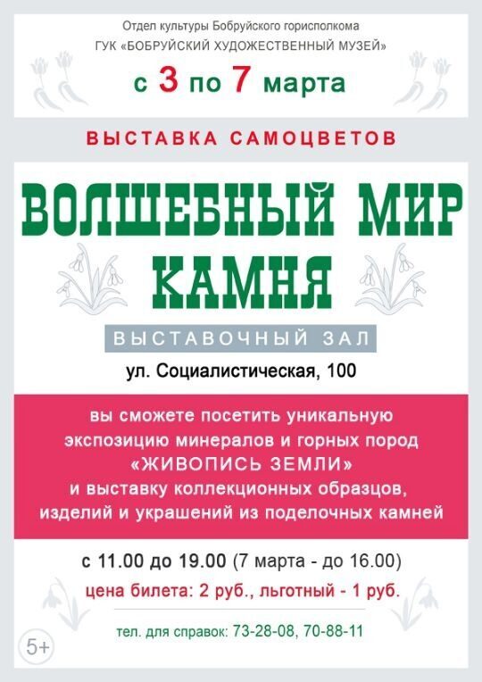«Волшебный мир камня» ждет бобруйчан