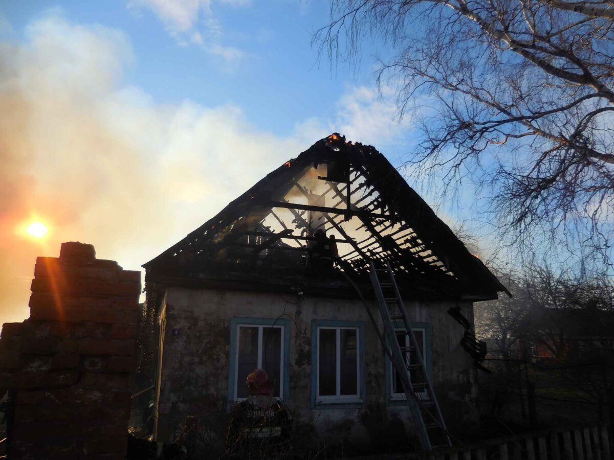 От пожара пострадал дом в Бобруйском районе