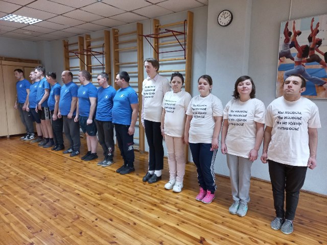 В СК «Бобруйск-Арена» прошли соревновании по прыжкам в длину для инвалидов учреждения ТЦСОН