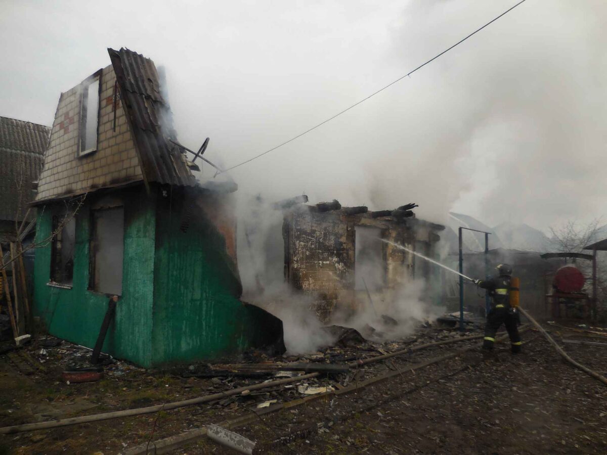 В садовом товариществе «Волна» сгорел дачный дом