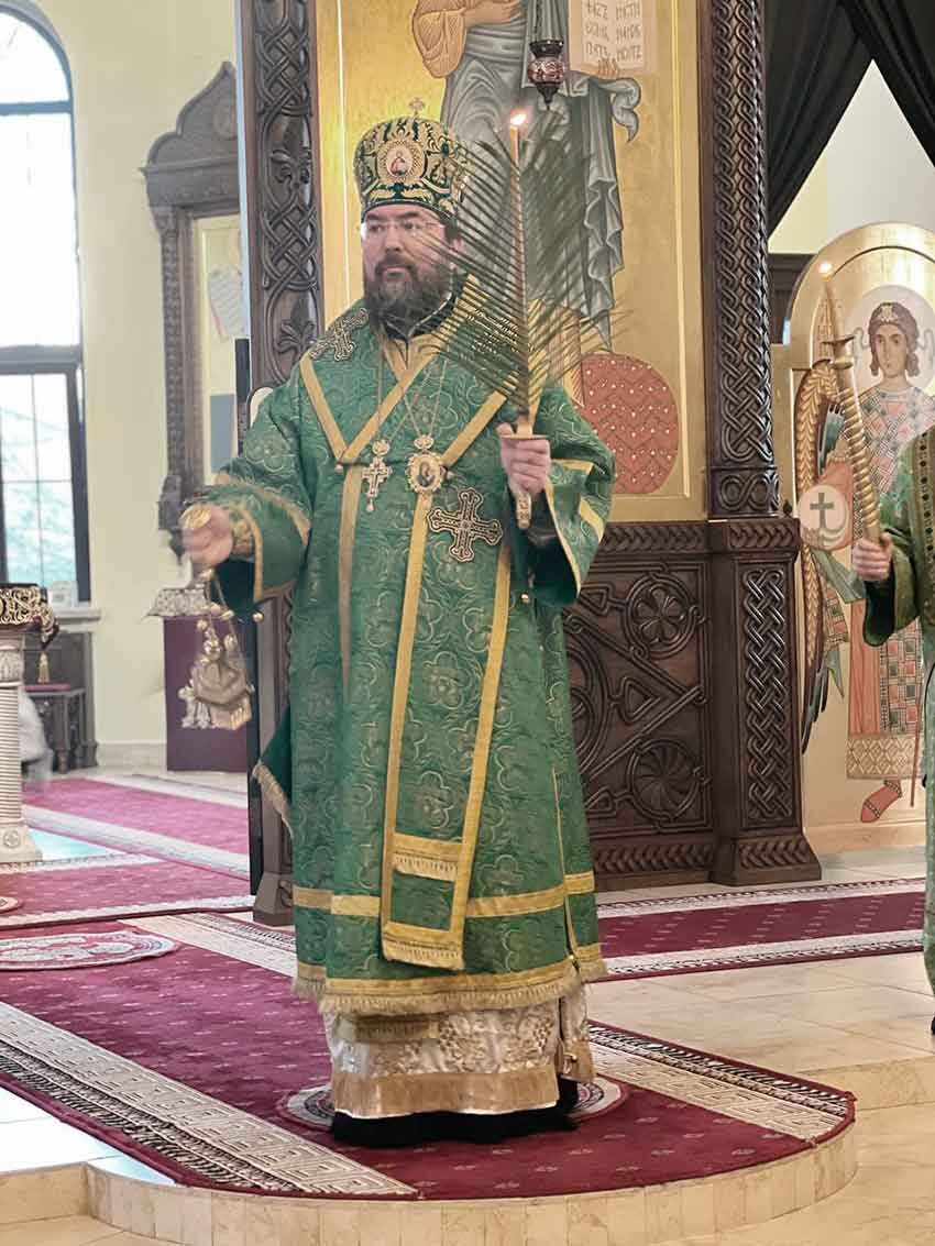 В канун Вербного воскресенья в Никольском соборе состоялось торжественное богослужение