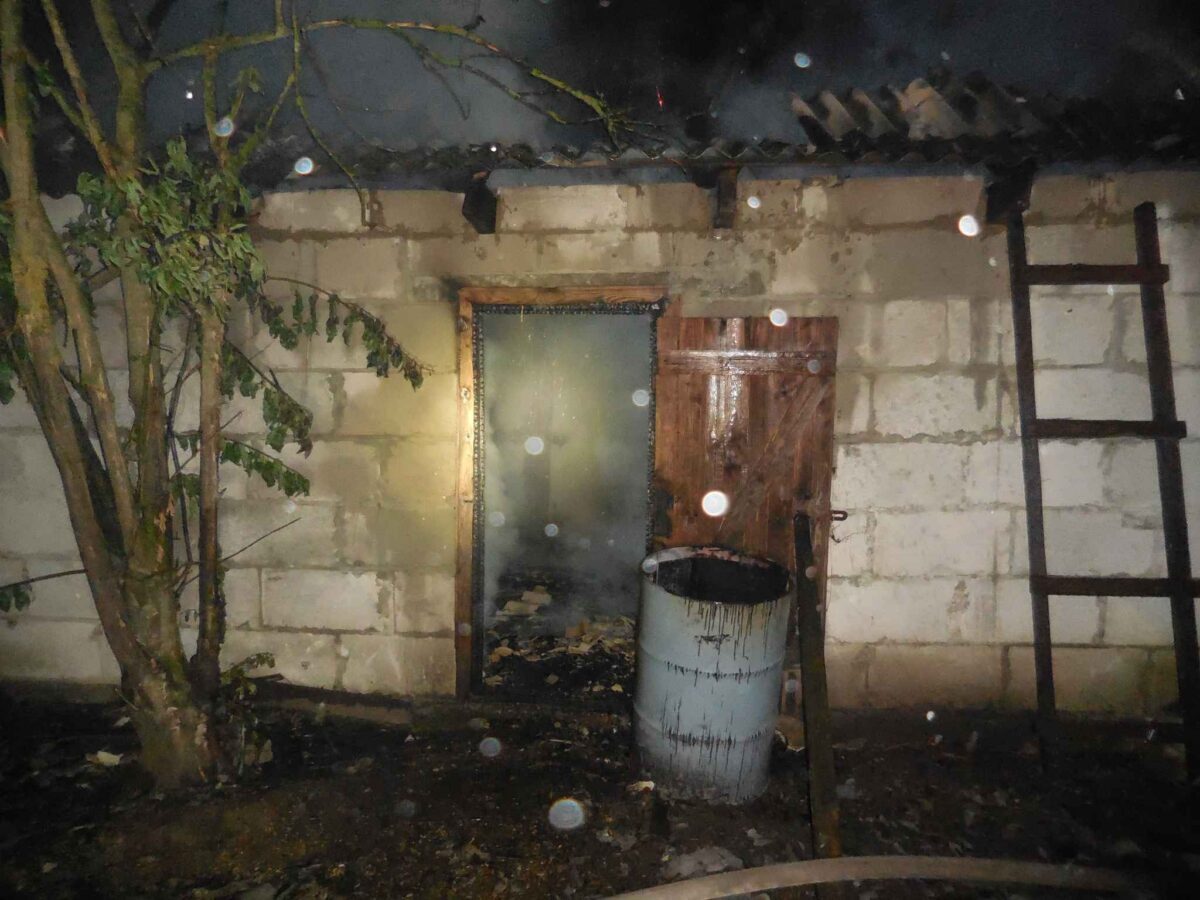Пожар в поселке Юбилейном