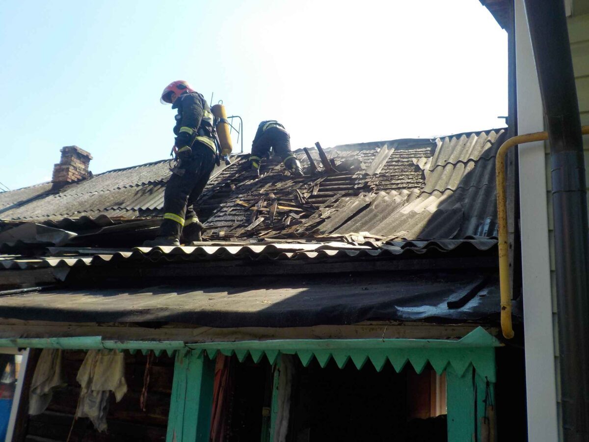 Пожар жилого дома  в Бобруйске